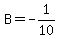 B=-1%2F10
