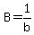 B=1%2Fb