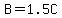 B=1.5C