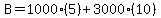B=1000%285%29%2B3000%2810%29
