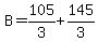 B=105%2F3%2B145%2F3