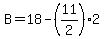 B=18-%2811%2F2%292