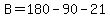 B=180-90-21