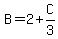 B=2%2BC%2F3