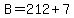 B=212%2B7