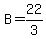 B=22%2F3