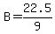 B=22.5%2F9