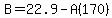 B=22.9-A%28170%29