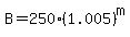 B=250%281.005%29%5Em