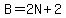B=2N%2B2