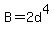 B=2d%5E4