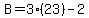 B=3%2823%29-2