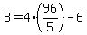 B=4%2896%2F5%29-6