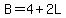 B=4%2B2L