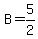 B=5%2F2