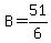 B=51%2F6