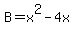 B=x%5E2-4x