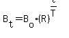 B%5Bt%5D+=+B%5Bo%5D%2A%28R%29%5E%28t%2FT%29