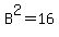 B%5E2+=+16