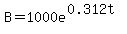B+=+1000e%5E%280.312t%29