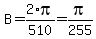 B+=+2%2Api%2F510+=+pi%2F255