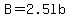 B+=+2.5lb