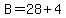 B+=+28%2B4