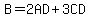 B+=+2AD+%2B+3CD