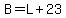 B+=+L+%2B+23