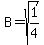 B+=+sqrt%281%2F4%29