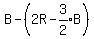 B-%282R-expr%283%2F2%29B%29