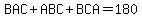 BAC%2BABC%2BBCA=180