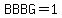 BBBG=1