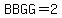 BBGG=2