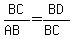 BC%2F%28AB%29=BD%2F%28BC%29