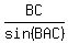 BC%2Fsin%28%22BAC%22%29