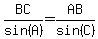 BC%2Fsin%28A%29=AB%2Fsin%28C%29