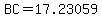 BC=17.23059