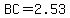 BC=2.53