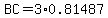 BC=3%2A0.81487