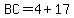 BC=4%2B17