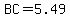 BC=5.49