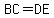BC=DE