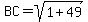 BC=sqrt%281%2B49%29