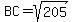BC=sqrt%28205%29