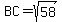 BC=sqrt%2858%29