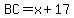 BC=x%2B17