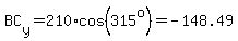 BC%5By%5D=210%2Acos%28315%5Eo%29=-148.49