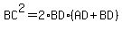 BC%5E2=2%2ABD%2A%28AD%2BBD%29