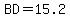 BD=15.2